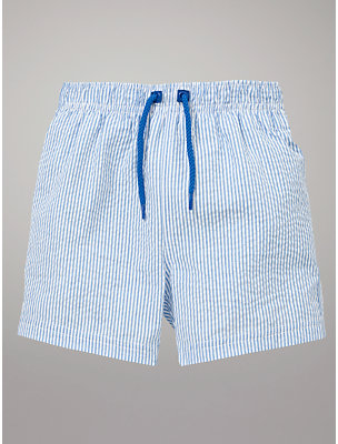 John Lewis 7733 John Lewis Striped Shorts, Blue/White