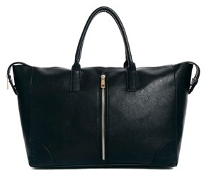 ASOS Handheld Bag With Front Zip - black
