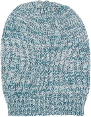 Hat Attack Marled Knit Slouchy Hat-Blue