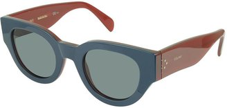 Celine CL 41064/S Bicolour Branch In Blue and Red Acetate Frame Women's Sunglasses