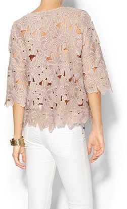Aryn K Exploded Lace Top