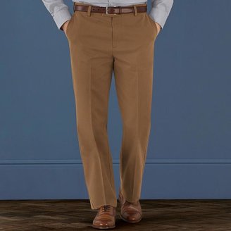 Charles Tyrwhitt Camel flat front Classic fit non-iron chinos