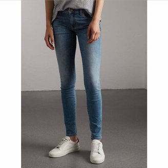 Burberry Skinny Low-Rise Vintage Wash Jeans
