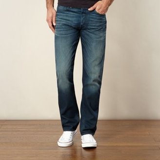 Levi's ́s 501 dark blue vintage wash straight leg jeans