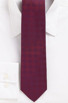 HUGO BOSS Regular Silk Patterned Tie by Black