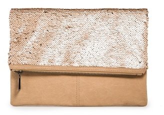 MANGO Outlet Sequined Folded Clutch