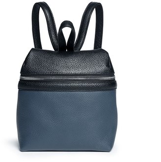 Small colourblock leather backpack