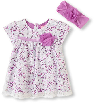 Children's Place Lace dress & headwrap set
