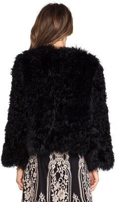 Anna Sui Kalgan Lamb Fur Jacket