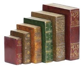 Sterling 93-4023 Composite Tooled Books Statue, Set of 6
