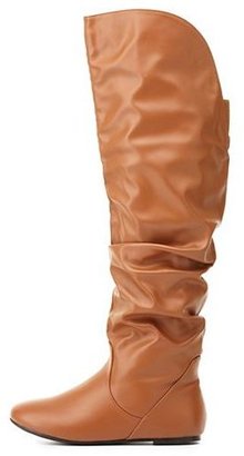 Charlotte Russe Slouchy Flat Over-the-Knee Boots