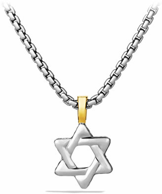 David Yurman Cable Classics Star of David with Gold on Chain
