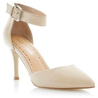Roberto Vianni Nude pointed toe two part court shoe
