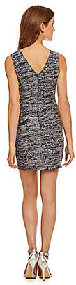 Jodi Kristopher Embellished Trim Body-Con Dress
