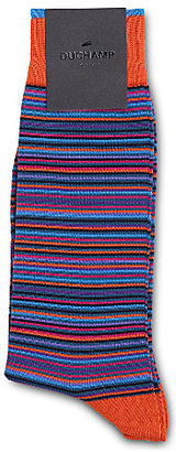 Duchamp Platinum striped cotton socks - for Men