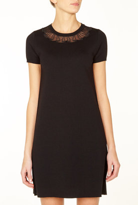 RED Valentino Tulle Insert Knit Dress