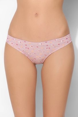 Urban Outfitters Printed Lace-Back Thong