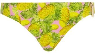 River Island Yellow pineapple print bikini bottoms