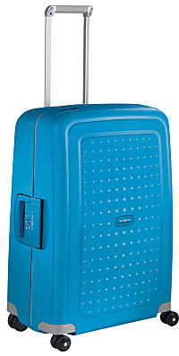 Samsonite S'Cure 4-Wheel 69cm Medium Suitcase, Pacific Blue