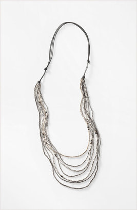 J. Jill Cascading mixed-metal necklace