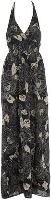 Dorothy Perkins Black/white floral maxi dress