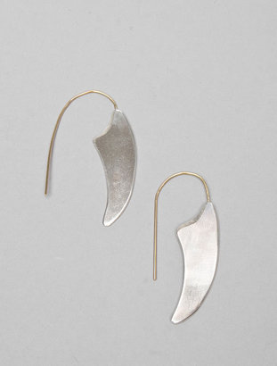 Aesa Fools Gold Large Whale's Tooth Earring