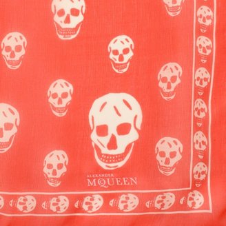 Alexander McQueen Classic Silk Chiffon Skull Scarf