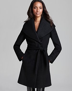 Calvin Klein Coat - Lux Boiled Wool Wrap