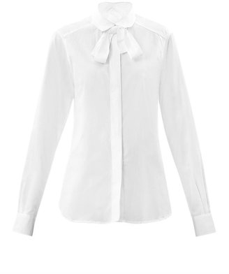 Lareida Akito point-collar cotton shirt