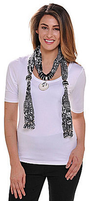 Peter Nygard Abstract Jewelry Scarf