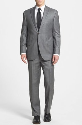 David Donahue 'Ryan' Classic Fit Stripe Suit