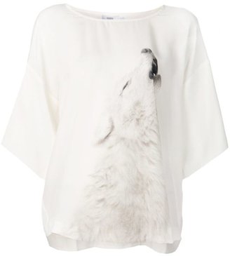Closed wolf graphic T-shirt