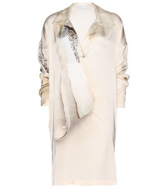 Stella McCartney Printed silk-satin dress