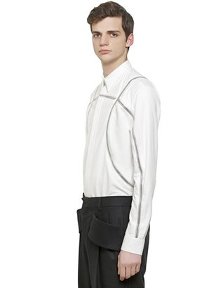 Givenchy Columbian Fit Zip Cotton Poplin Shirt
