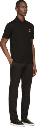 Givenchy Black Cotton Zip-Trimmed Trousers