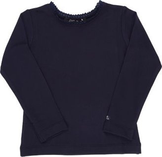 Lili Gaufrette Crochet Trim Long-Sleeve T-shirt