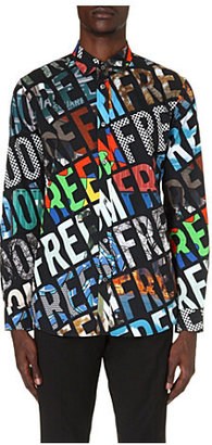 Moschino Freedom-print cotton shirt - for Men