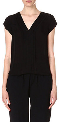 Joie Marcher pleated silk top