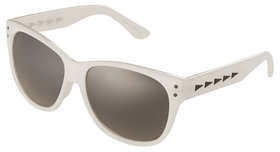 Topshop Womens Chevron Revo Sunglasses - White