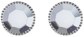 Pilgrim Silver circle stud earrings
