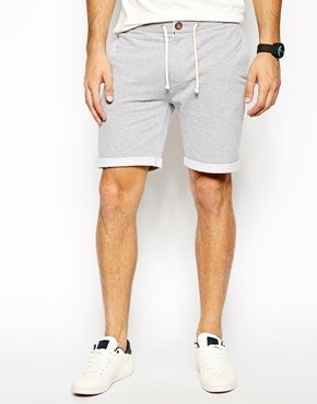 ASOS Jersey Shorts With Zip Fly And Button Detail