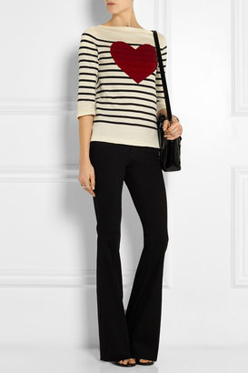 Marc Jacobs Sequined striped cotton-blend sweater