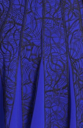 Tadashi Shoji Embroidered Neoprene Fit & Flare Dress