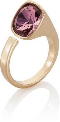 Aurora 18ct yellow gold plated Cut pink Kailua ring