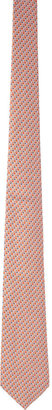 Ermenegildo Zegna Medallion Dots-Pattern Neck Tie
