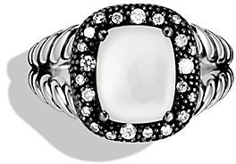 David Yurman Midnight Mélange Ring with Moon Quartz and Diamonds