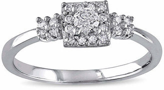 MODERN BRIDE 1/4 CT. T.W. Diamond 10K White Gold Bridal Ring