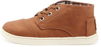 Toms Padeo Faux-Leather High-Top Sneaker, Brown, Youth