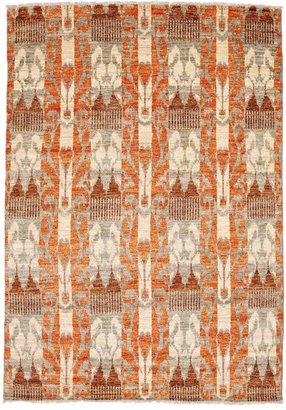 Solo Rugs Bohemian Ikat Hand-Knotted Wool Area Rug