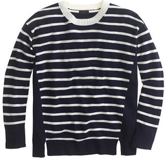 J.Crew Collection cashmere side-panel sweater in stripe